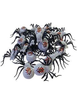 [MUA 2 GIẢM 5%](Kèm pin) Nhện Lông Có Đèn Di Chuyển Dùng Pin Đồ Chơi Halloween Cho Bé