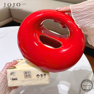 Modern Minimalist Ceramic Decorative Object JOJOS L PD Nose Handbag Living Room Luxury Lightweight Tissue Box Multi-Function Home Decor