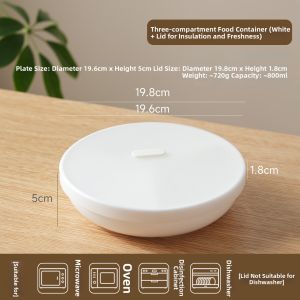 SIYUE | Microwave Rice Cooker Steam Cooking Bowl with Cover 3 Compartments Food-Grade