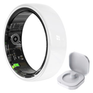 Nhẫn Thông Minh R12 Dành Cho Nam & Nữ Với Điều Khiển Bằng Cử Chỉ Chống Nước 5ATM Theo Dõi Sức Khỏe Giấc Ngủ Nhiều Chế Độ Thể Thao Vỏ Gốm