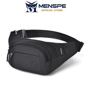 MENSPE Mens Waist Bag Sports Chest Bag Outdoor Fitness Bag Large Capacity Casual Bag Canvas Street Shoulder Bag Versatile Fashion Chest Bag Fitness Bag Travel Bag For Men Women