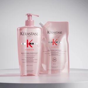 KERASTASE แชมพูเจเนซิส สำหรับผมขาดหลุดร่วงระยะเริ่มต้น 500มล ร้าน Genesis Bain Hydra-Fortiant การควบคุมความเจ็บปวดของผม 500ml