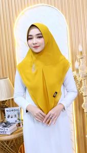 Jilbab Payet Swarosky Rempel 2 Layer Ceruty/Khimar Sabila Mewah Terbaru By NIta Collection