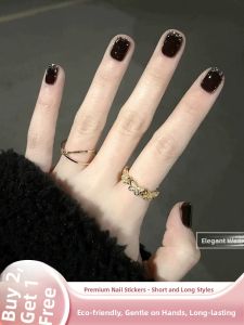 MONLEYTA | Wearable Manicure Nail Patches Summer New Style 2025 Mid-Length Ice Transparent Color French Style Short And Long Available