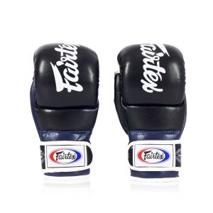 Fairtex FGV18 Super Sparring MMA Grappling Gloves - Black/Blue