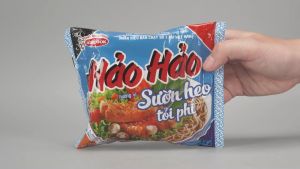 [SET 5 GÓI] - ACECOOK - Mì Hảo Hảo hương vị Sườn Heo Tỏi Phi (73g/gói) - Mì ăn liền Hảo Hảo sườn heo tỏi phi (Hảo Hảo gói xanh dương)