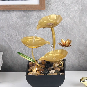 Tabletop Fountain Ornaments Home Gardening Decoration Rockery Water Fountain Crafts Gifts Desktop Decorations