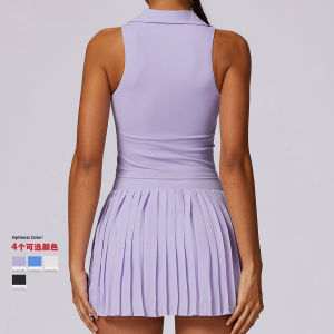 Bộ Quần Áo Tennis Nữ Chuyên Nghiệp 2025 Mới Nhanh Khô Cao Cấp Phong Cách Mỹ Váy Thể Thao Xếp Ly Bộ Đồ Hai Mảnh