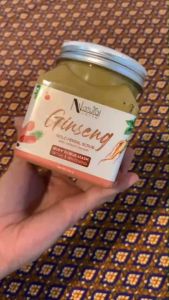 2in1 สครับระเบิดขี้ไคล Ginseng Scrub สครับและมาร์คผิว สารสกัดโสมเกาหลี และมะขาม ผิวกระจ่างใส