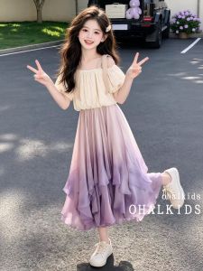 LIREGONGZHU | Pretty Unique Summer Princess Dress Set for Girls
