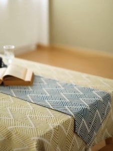 Art Living SG Japanese Style Table Runner Table Cloth with Tassel