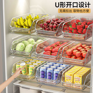 Food Grade Plastic Drawer Style Refrigerator Storage Box Egg Fruit Organizer Kitchen Storage Bin No Brand Simple Design