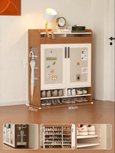 SAMEDREAM | Real Wood Entryway Shoe Storage