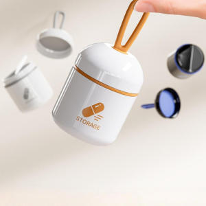 1/4PCS Mini Medication Box - Compact Convenient Waterproof and Moisture Resistant - Home Pill Storage Box