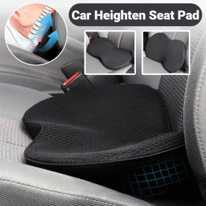 2-in-1 Car Seat Cushion Heighten Lumbar Support Seat Cushion Breathable Memory Foam Support Backrest