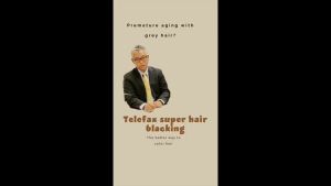 Telefax Super Hair Blacking Cream / Darkens Gray Hair Quickly / Helps Styling & Conditions Hair / Expiry Date 30 Jun 2028