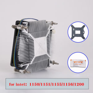 MINI CPU Cooler 4PIN PWM Copper Aluminum Tower Slim CPU Fan for Intel LGA 1155 1156 1150 1151 1366 1700 1200 Quiet Cooling Fan