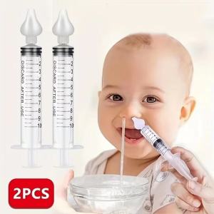 Baby Nasal Wash Rechargeable Baby Nose Cleaner Soft Silicone Suction Nasal Aspirator Washer Needle Tube