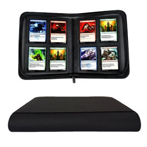 Trading Card Binder with 4 Pockets Tcg Binder with 160 Side-Loading Pockets Trading Card Album Suitable for Mtg Yugioh Baseball Football Sports Cards Perfect for Boys Girls and Card Enthusiasts Christmas Gift