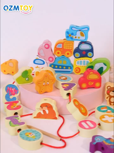 ลูกปัดไม้ รูปผัก ผลไม้ 42 ชิ้น และลูกปัดตัวเลข 100 ชิ้น ของเล่นเสริมการเรียนรู้ สําหรับเด็กผู้ชาย และผู้หญิง อายุ 1-5 ปี