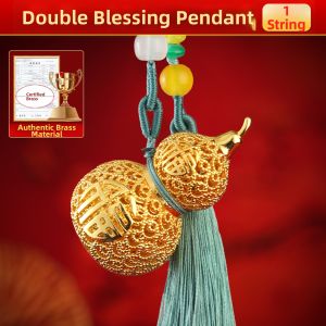 SHANYANG | Prosperity Attracting Gold-Leafed Enamel Hanging Decorative Gourd