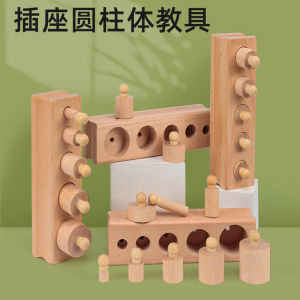 Montessori Socket Cylinder Childrens Early Cognitive Education Teaching Aids