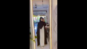 Leya Abaya turky | Gamis Two Tone dua warna Turkey Maxi Dress Arab Saudi Abaya Syari Zephy Turki terbaru 2024 terbaru