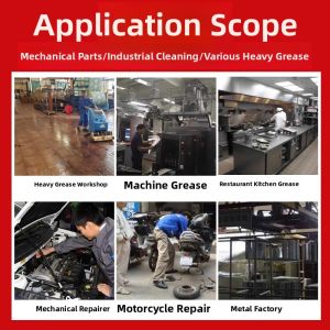 MONLEYTA | Heavy Oil Stain Remover Industrial Machinery Kitchen Metal Des Glover Oil Stain Cleaner Powerful Degreaser Efficient Cleaning