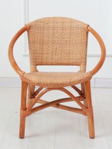 Natural Real Rattan Chair Leisure Household Shoes Changing Low Stool Baby Armchair Comfortable Balcony Outdoor Children Small Chair