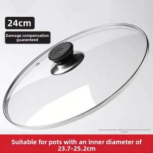 PENGDAHUANG | Universal Tempered Glass Frying Pan Lid 32cm