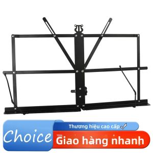 IRIN | IRIN Máy Tính Để Bàn Di Động Giá Đỡ Bản Nhạc Màu Đen Giá Đỡ Có Thể Gập Lại Kim Loại ABS + Sơn Sắt + Cao Su Phụ Kiện Nhạc Cụ Cho Mọi Lứa Tuổi