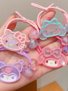 High Elasticity Durable Hair Ties for Girls Childrens Kurokos Baseball Team Hair Bands for Braiding Sweet Style Hair Accessories