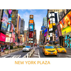 Jigsaw Puzzle for Adults 500/1000/1200/2000PCS NYC Plaza Artwork Mindful Game Stress Relief Decor Gift