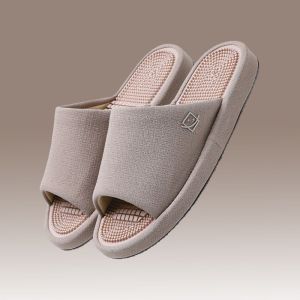 Japanese and Korean Couple Non Slip Massage Slippers Particles Acupuncture Point Hard Thorn Foot Massage Shoes For Home Female Indoor Male Thick Sole Spring and Summer