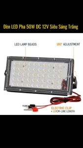 Đèn LED Siêu Sáng Ngoài Trời 12V 50W Chống Nước IP65 (Loại Tốt)