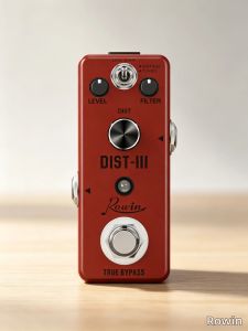 Pedal Hiệu Ứng Guitar Rowin LEF-301C DIST-III Turbo RAT Distortion Chế Độ Dual Vintage/Turbo True Bypass Mini Kim Loại Độ Khuếch Đại Cao