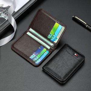 Leather Business Style Ultra-Thin High Capacity Driving License Card Holder for Men Compact Motor Vehicle Passport Wallet
