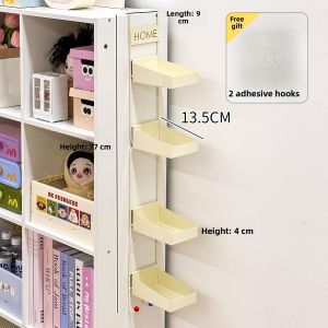 Modern Minimalist Multi-Layer Wall-Mounted Desk Organizer Iron Side Shelf Storage Rack for Office And Home Decor Utility Shelf