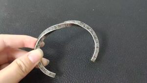 Fashion Vintage Mobius Bracelet for Men Women Stainless Steel Viking Rune Twist Cuff Bangles Jewelry Gifts Wholesale Adjustable