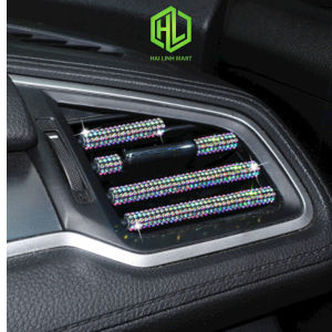 Nẹp Đính Đá Cửa Gió Điều Hoà Xe Ô Tô Trang Trí Nội Thất Ô Tô Sang Trọng