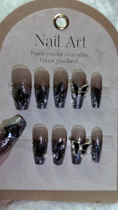 Kuku Palsu Nail Art Dan Lem Jely Fake Nails Wisuda Aesthetic Lengkap Nikahan COD BD063