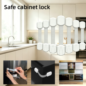 Child Protection and Baby Protection Cabinet Lock Non Perforated Used for Drawers Refrigerators Dishwashers Cabinets Ovens
