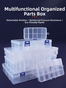 LECAN | Plastic Storage Box for Parts and Tools with Dividers
