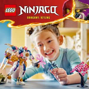 LEGO NINJAGO 71807 Sora’s Elemental Tech Mech Toy (209 Pieces) Ninja Toys (7 Tahun+) Mainan Balok (7 Tahun+)