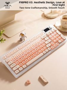AULA | Silent Transparent 3-Mode Mechanical Keyboard for Women