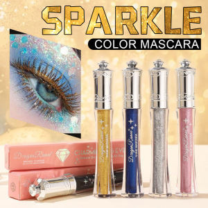 Meley diamond waterproof mascara sparkling royal blue fine gold silver fine diamonds silver pearlescent sequin mascara