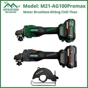 Máy mài pin Dekton M21-AG100PROMAX công tắc trượt lưỡi cắt 100mm máy cắt pin màu xám và xanh