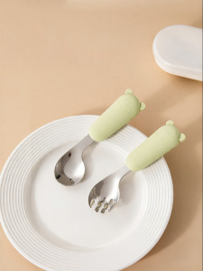 Beeshum | Baby Feeding Training Spoon Stainless Steel