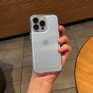Ốp Lưng Trong Suốt Không Ố Vàng Cho Samsung Galaxy A55 5G A35 A25 A15 - Siêu Mỏng Chống Xước Hai Lớp TPU PC Bảo Vệ Chống Vân Tay