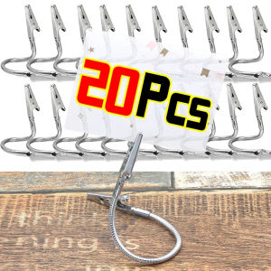 Dizoey 1/20Pcs 18CM DIY Flexible Hose Alligator Clips Double Head Multifunction Memo Card Photo Picture Note Holders Clip Office Accessories